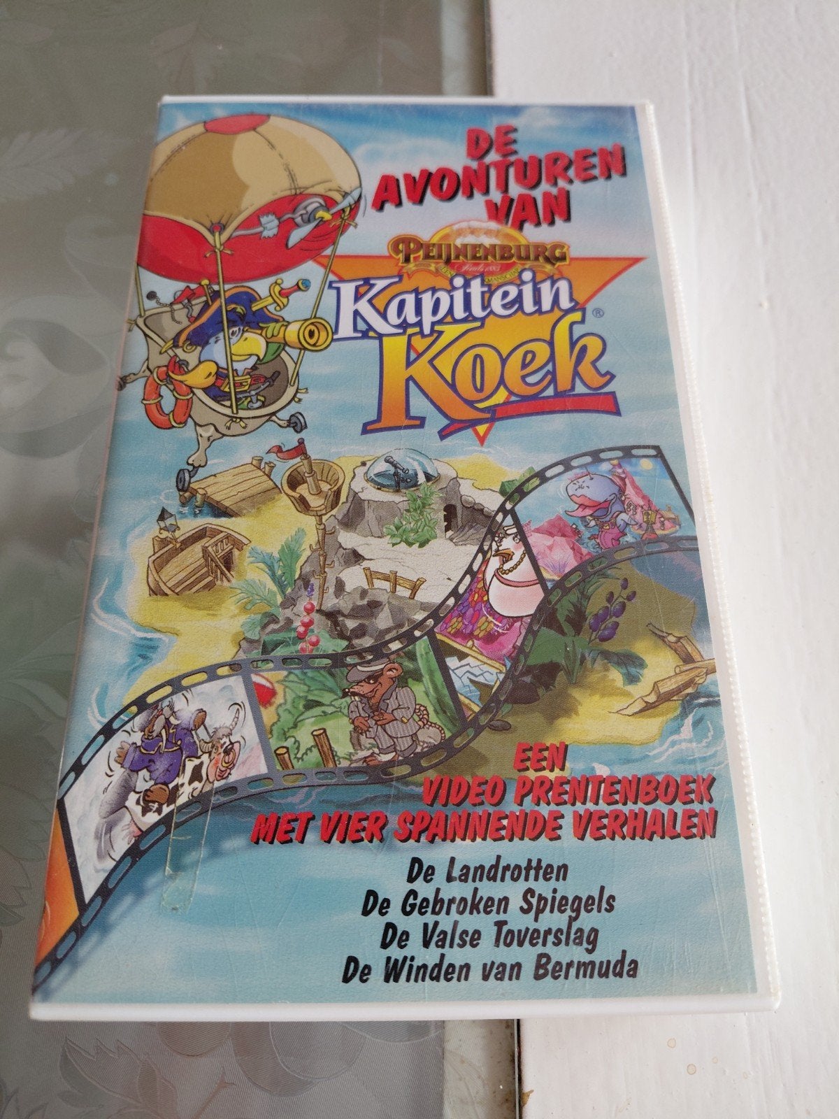 De Avonturen van Kapitein Koek videoband., Gebruikt, Tekenfilm, Alle leeftijden, Ophalen of Verzenden