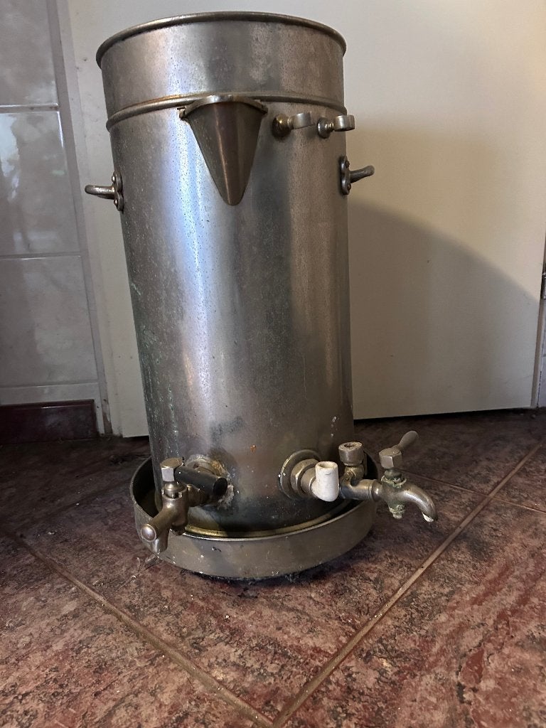 Vintage Metalen Drankdispenser met Kranen, Ophalen