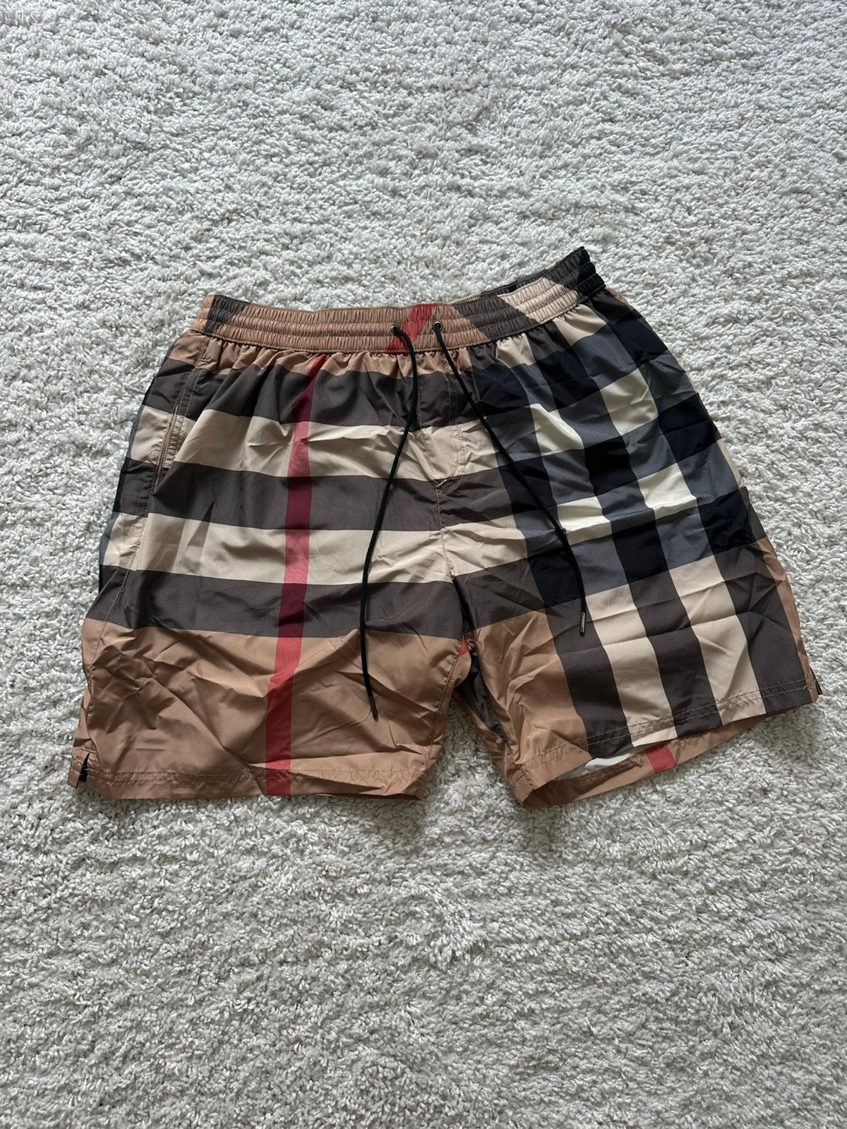 Burberry zwembroek, Kleding | Heren, Badmode en Zwemkleding, Verzenden, Maat 46 (S) of kleiner, Beige, Zwemshort