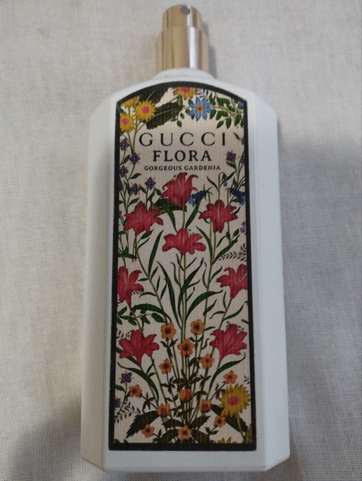 Lege Gucci Flora Gorgeous Gardenia parfumfles, Ophalen, Gebruikt