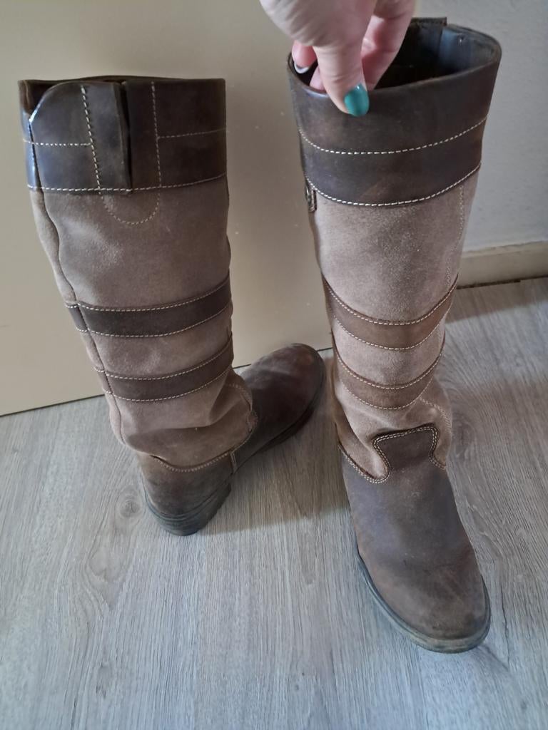 Outdoor/stal laarzen, Ophalen, Zo goed als nieuw, Zwart, Hoge laarzen
