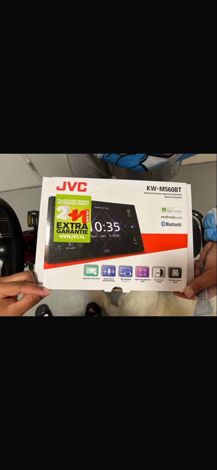 JVC KW-M560BT Autoradio met Apple CarPlay & Android Auto, Ophalen of Verzenden, Zo goed als nieuw