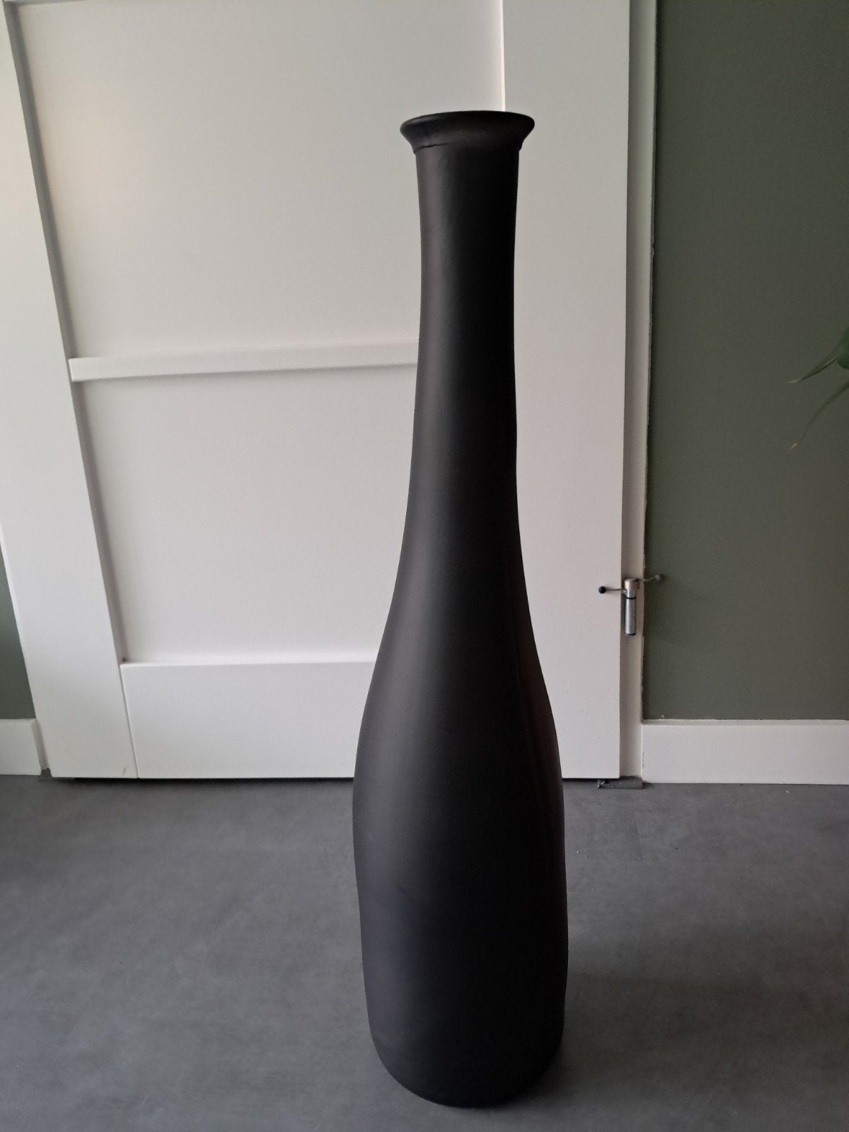 xl vaas, Ophalen, Zwart, Glas, 80 cm