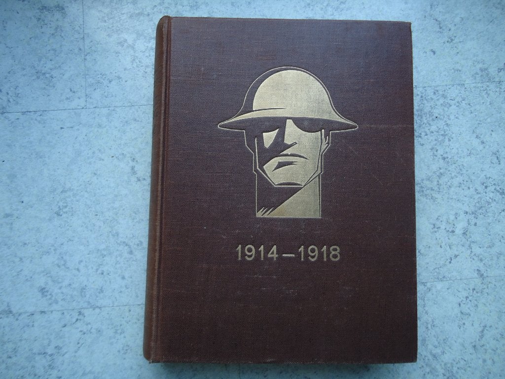 Verslag Eerste Wereldoorlog 1914-1918 dik boek veel foto's, Ophalen of Verzenden, Landmacht, Nederland, Boek of Tijdschrift