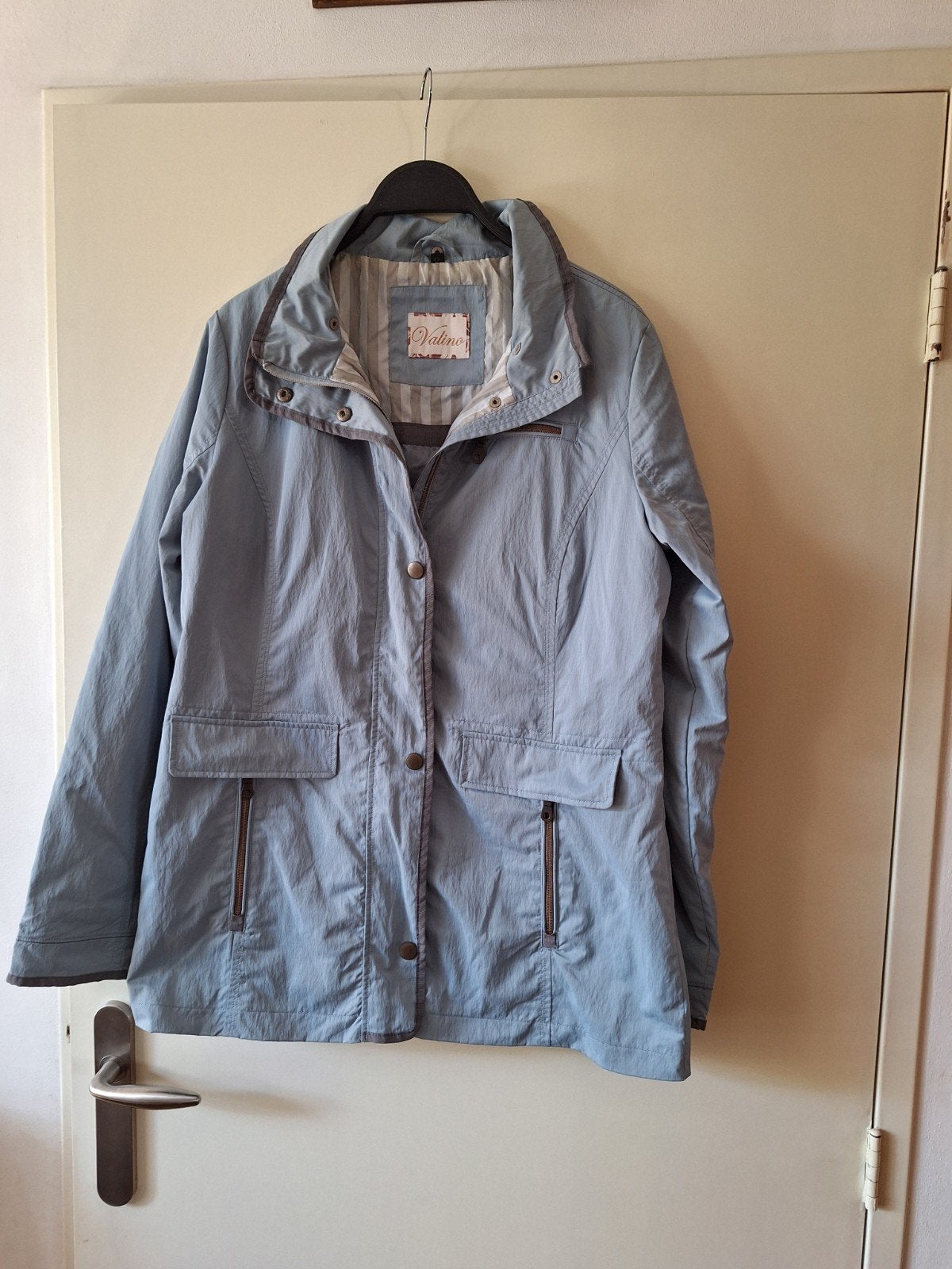 dames zomerjas maat 42, Kleding | Dames, Jassen | Zomer, Ophalen of Verzenden, Zo goed als nieuw, Maat 42/44 (L), Blauw