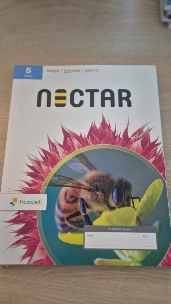 Nectar havo 5 biologie Flex-boek, Biologie, HAVO, Ophalen of Verzenden, Zo goed als nieuw