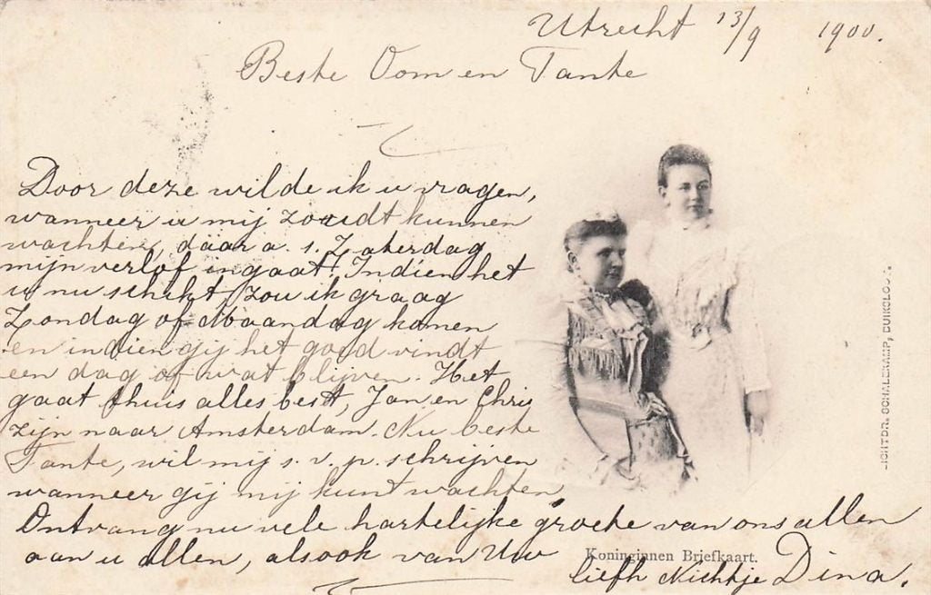 703-298-047 Koninginnen Briefkaart, Verzamelen, Verzenden, Voor 1920, Zuid-Holland