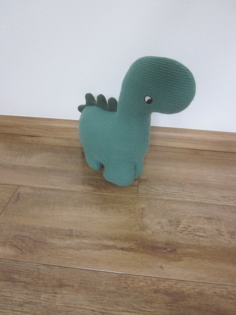 Hema groen zacht gebreide dinosaurus dino knuffel 33.50.0101, Hema, Groen, Nieuw, Ophalen of Verzenden