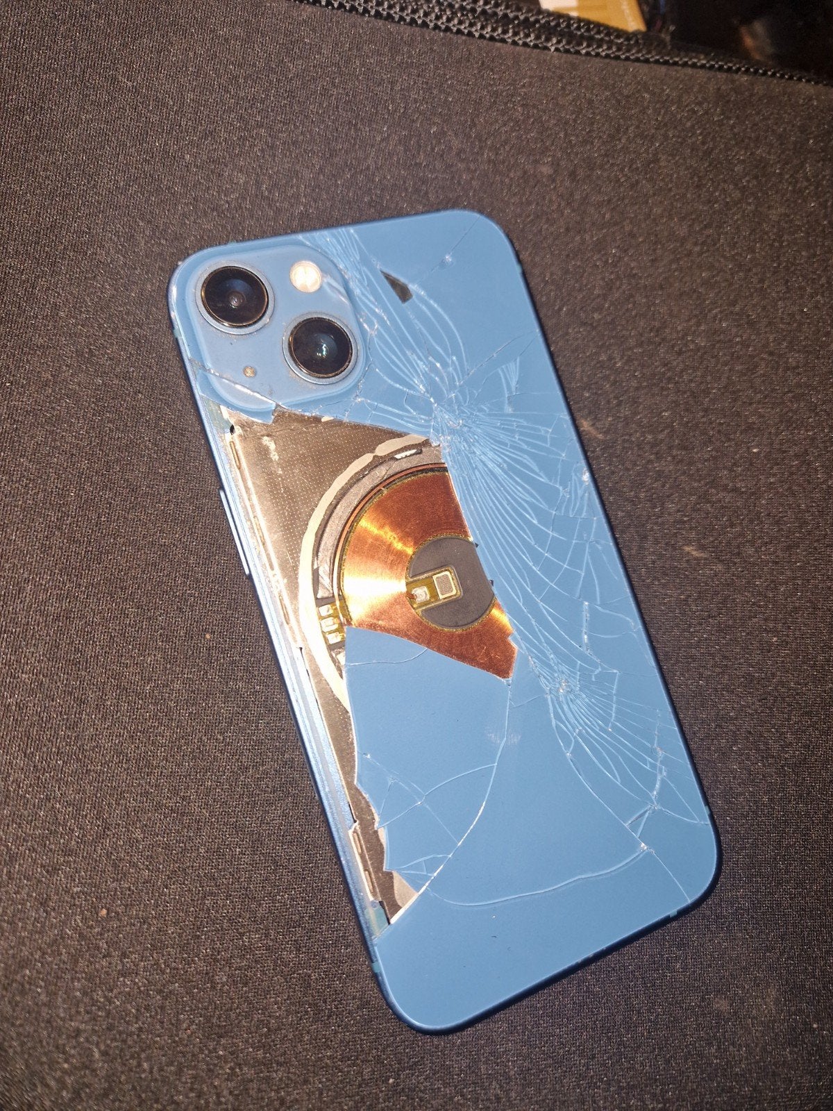 iPhone 13 mini - Blauw - Achterkant kapot, 128 GB, Blauw, Ophalen of Verzenden, Zonder simlock