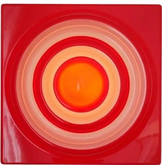 Verner Panton Ring wand Lamp in Rood 1969 Vintage, Ophalen