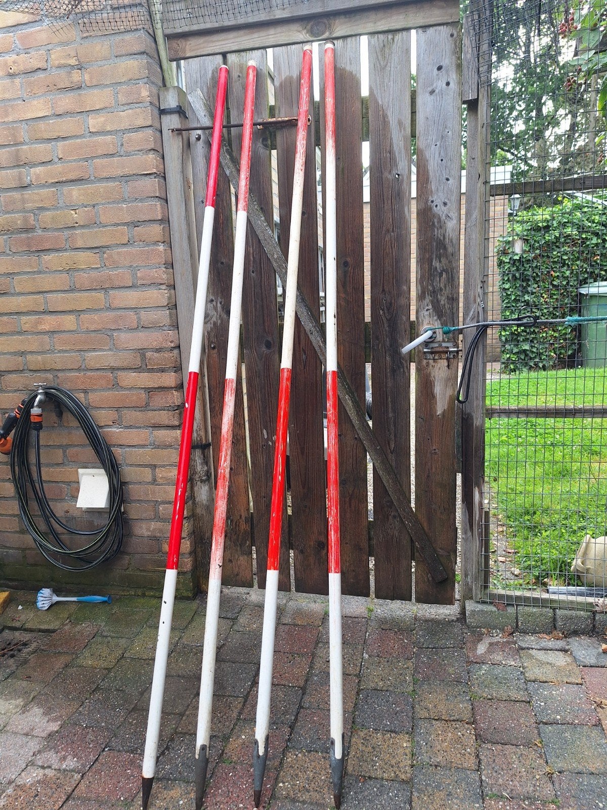 Jalons stokken 4 stuks meetstokken, Ophalen