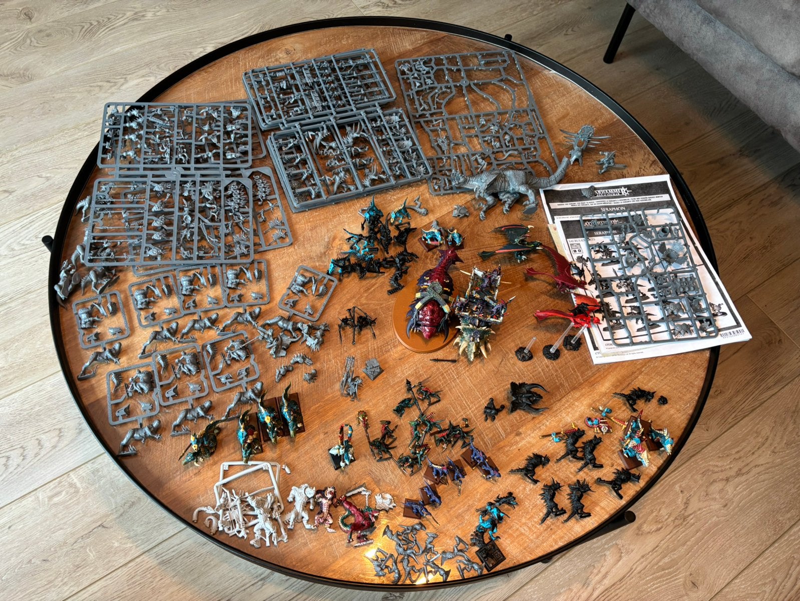 Warhammer Lizardman / Seraphon leger, Hobby en Vrije tijd, Ophalen of Verzenden, Zo goed als nieuw, Warhammer, Geverfd