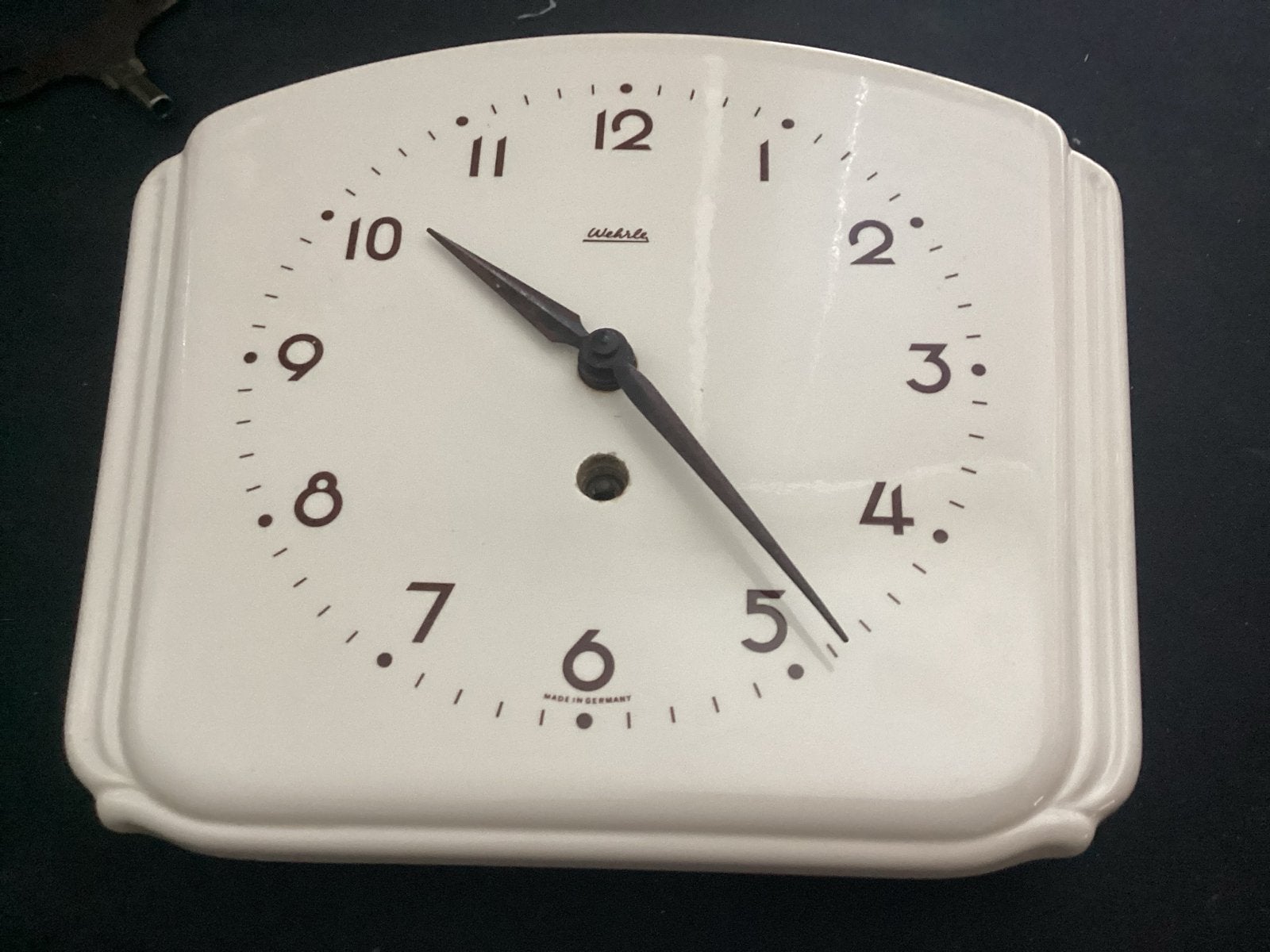 Werkende vintage Wehrle wandklok, Antiek en Kunst, Antiek | Klokken, Ophalen of Verzenden