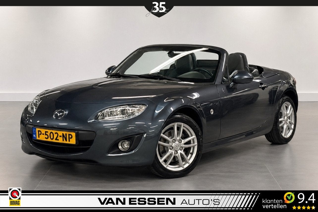 Mazda MX-5 Roadster Coupé 1.8 TS+ Hardtop Leder Airco Carpl, Auto's, Achterwielaandrijving, Gebruikt, 4 cilinders, Cabriolet