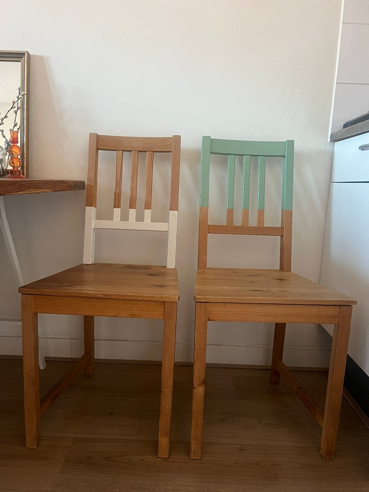 Pinntorp stoelen eiken 4x, Huis en Inrichting, Stoelen, Ophalen, Zo goed als nieuw, Bruin, Vier