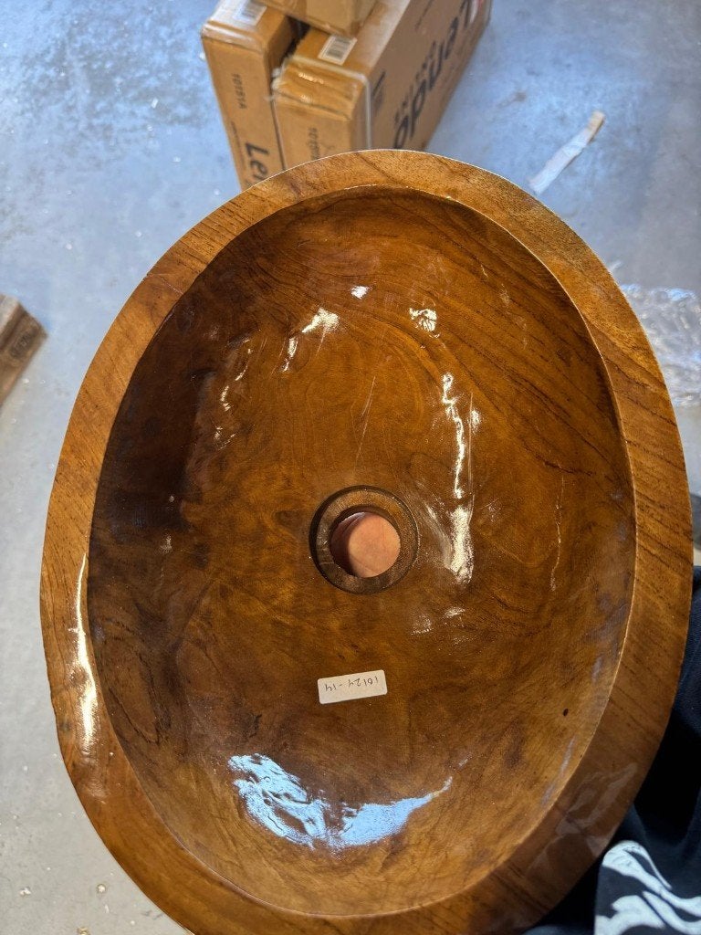 Teak Wasbak | Wastafel | Waskom | 40x30x12cm, Huis en Inrichting, Minder dan 50 cm, Wasbak of Wastafel, 25 tot 50 cm, Nieuw