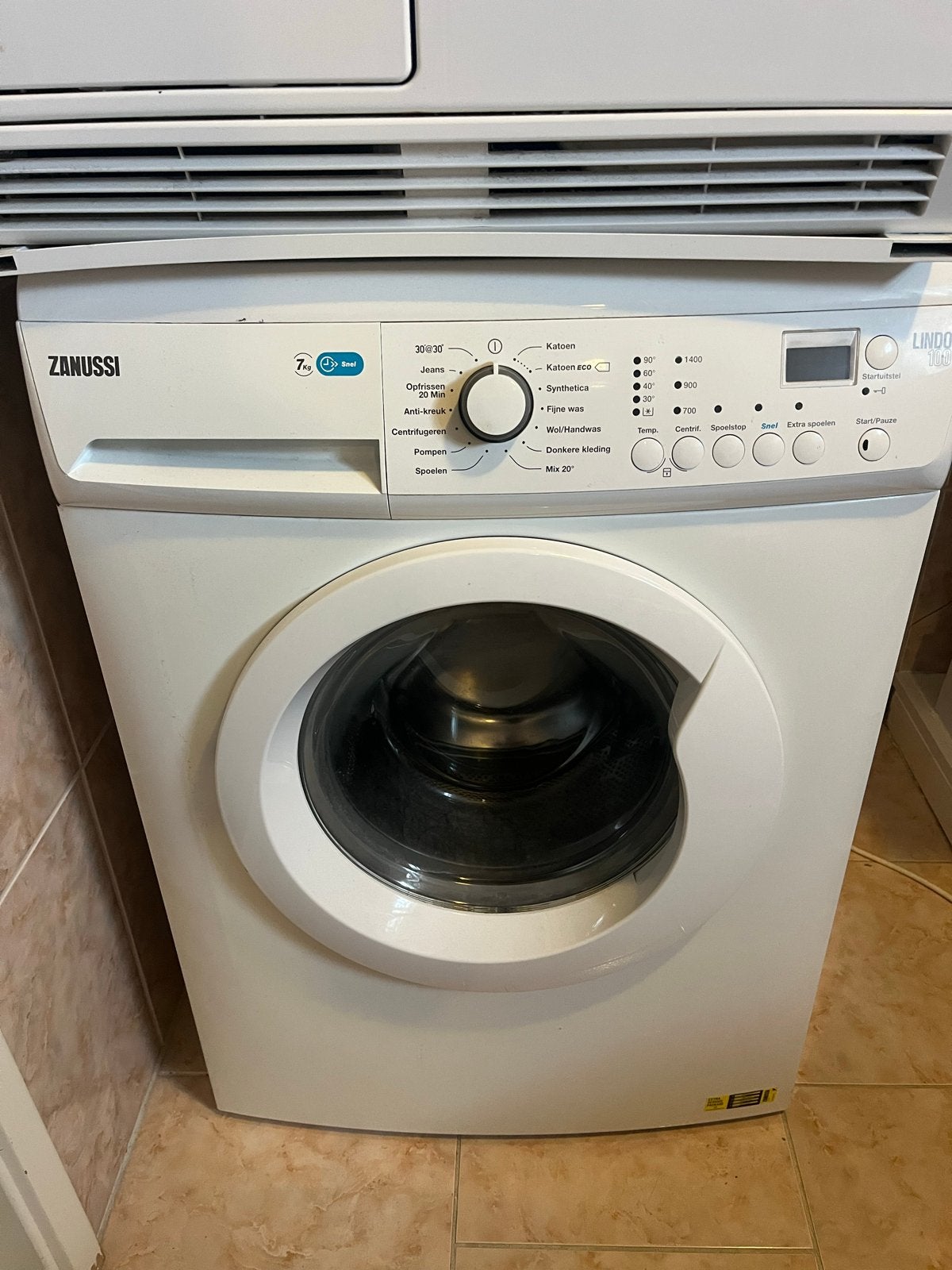 DUO DEAL Miele droger en Zanussi Lindo  Wasmachine - 7kg,, Witgoed en Apparatuur, Ophalen, 6 tot 8 kg, Voorlader, Wolwasprogramma
