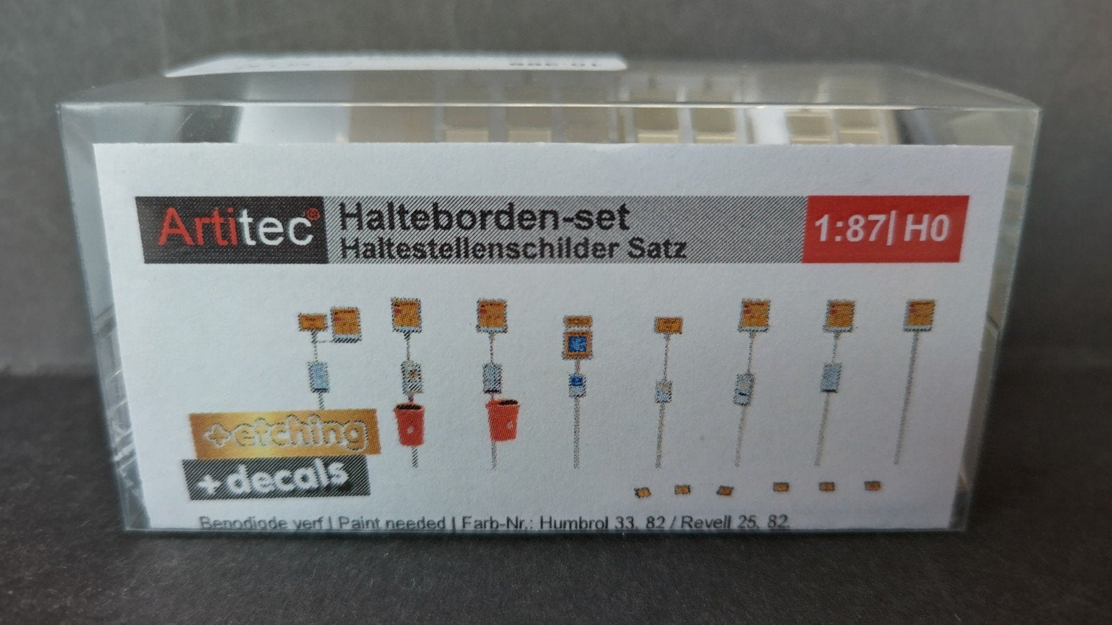 Halte borden set bus dienst 1:87 Artitec Pok, Overige merken, Verzenden, Overige typen, Nieuw