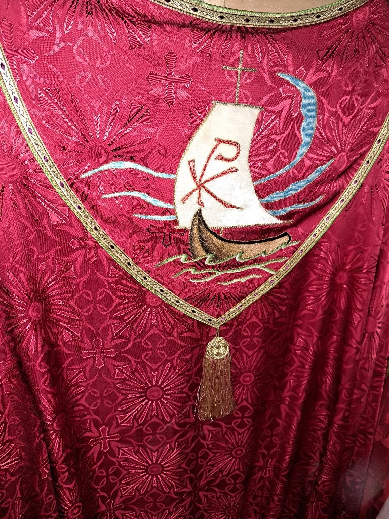 antiek vintage Priester Kleding Chasuble Kazuifel Stola Albe, Antiek en Kunst, Antiek | Religie, Ophalen of Verzenden
