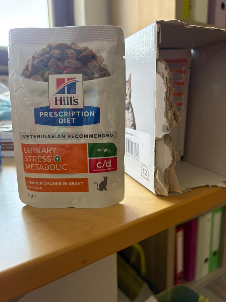 Maaltijdzakjes Hills dieetvoer urinary stress + metabolic, Dieren en Toebehoren, Ophalen, Kat