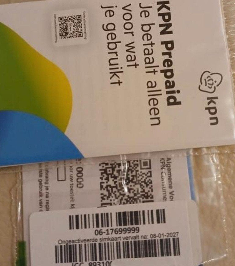 MOOI NUMMER 0617699999, Telecommunicatie, Prepaidkaarten en Simkaarten, Ophalen of Verzenden, Nieuw, KPN, Simkaart