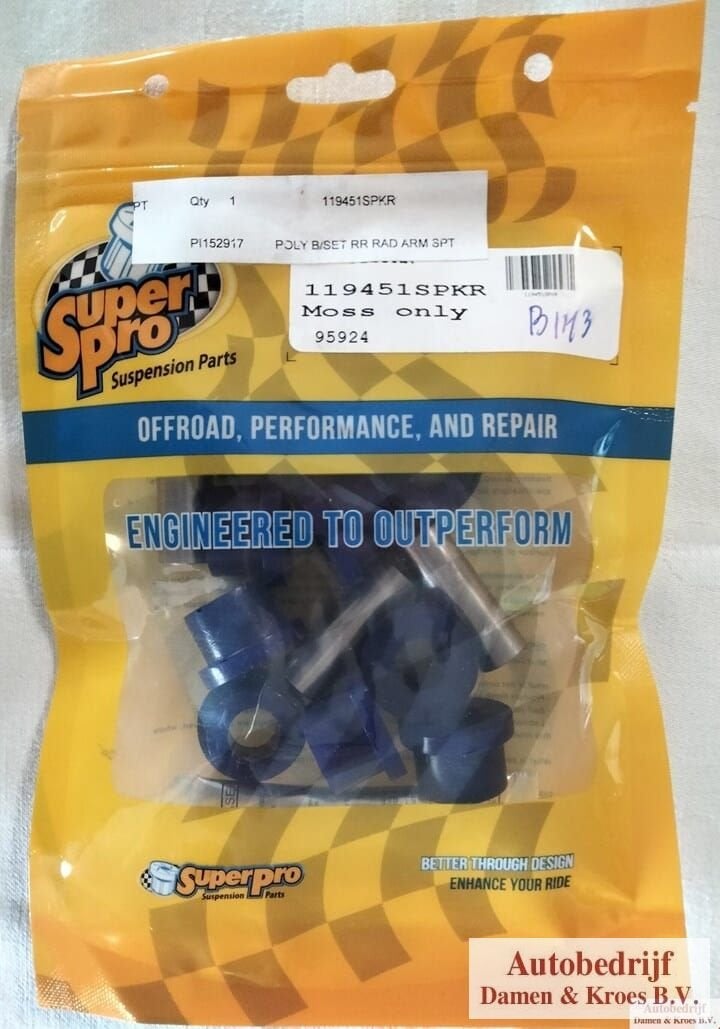 Bush Set, rear radius arm, polyurethane, axle set 119451SPKR, -, Overige automerken, -, Nieuw