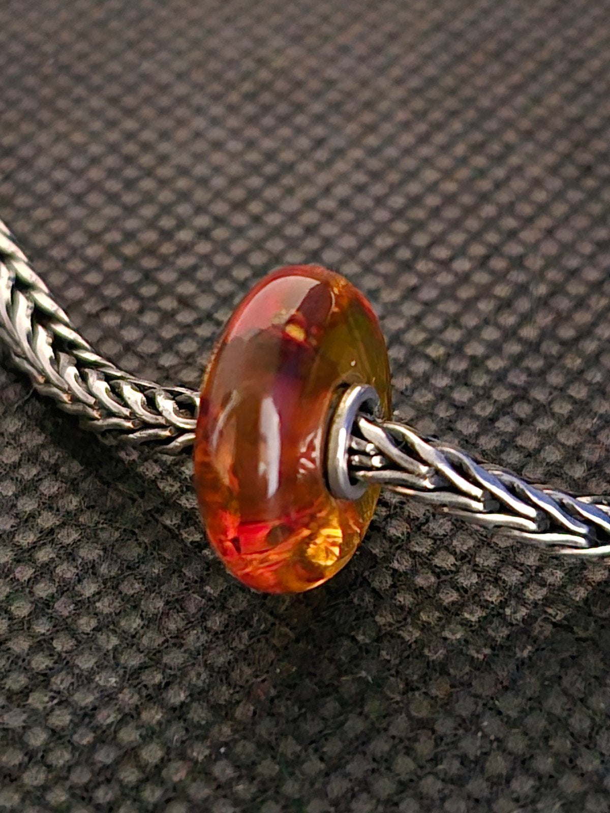 Trollbeads Trollbead Amber, Zo goed als nieuw, Trollbeads, 1 bedel, Edelsteen