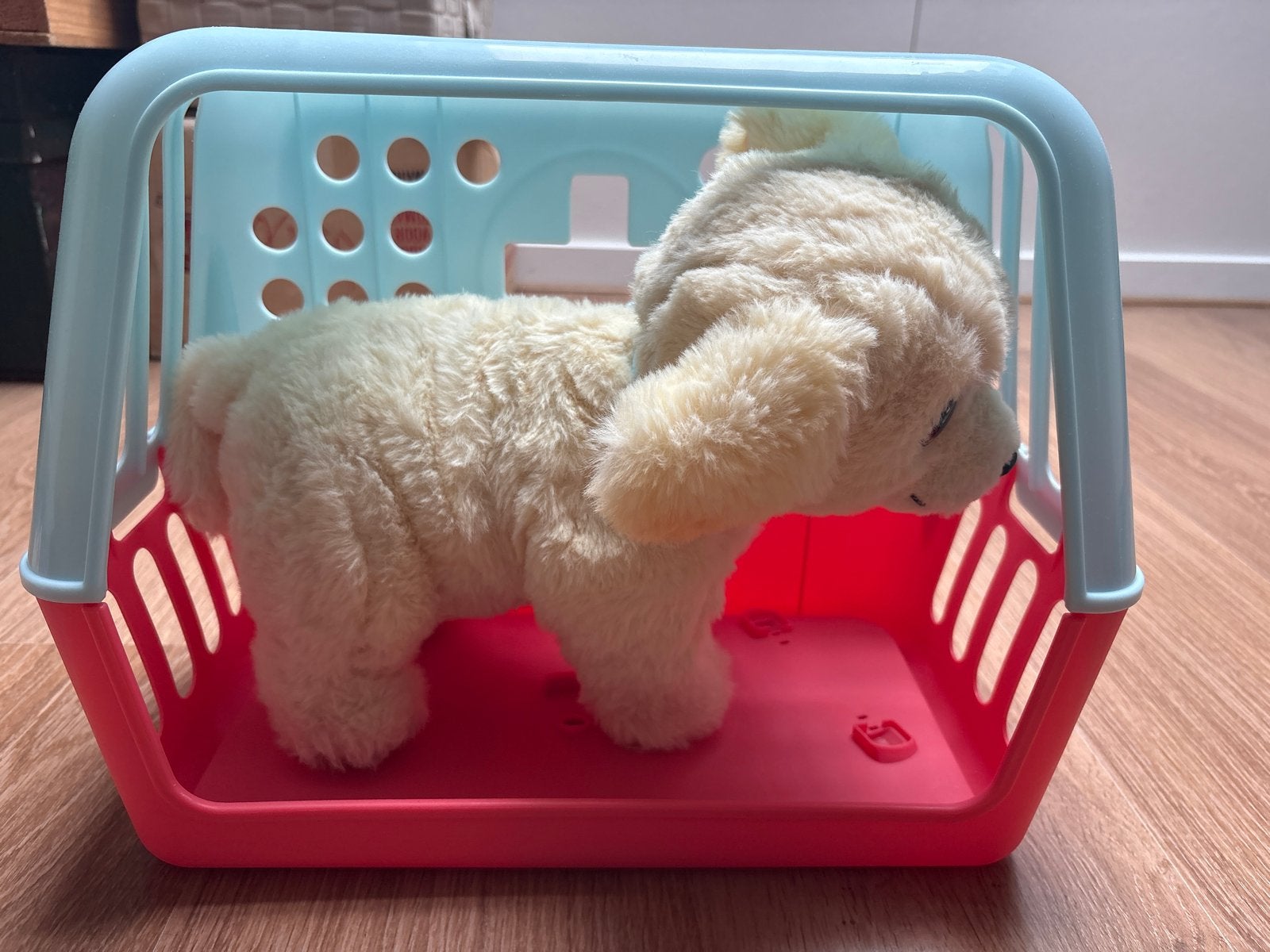 Little live pets interactieve hond in reismandje, Ophalen, Hond, Zo goed als nieuw, Middelgroot (20 tot 80 cm)