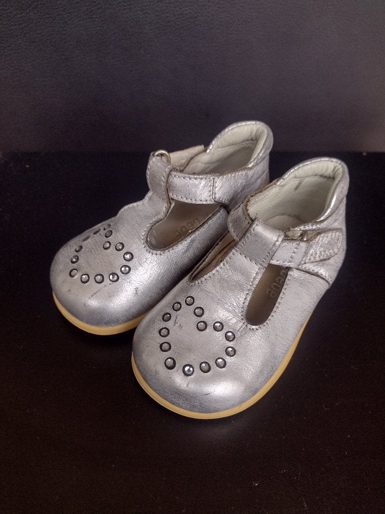 Vintage leren babyschoentjes, maat 18, Schoentjes, Meisje, Zo goed als nieuw, Diverse merken