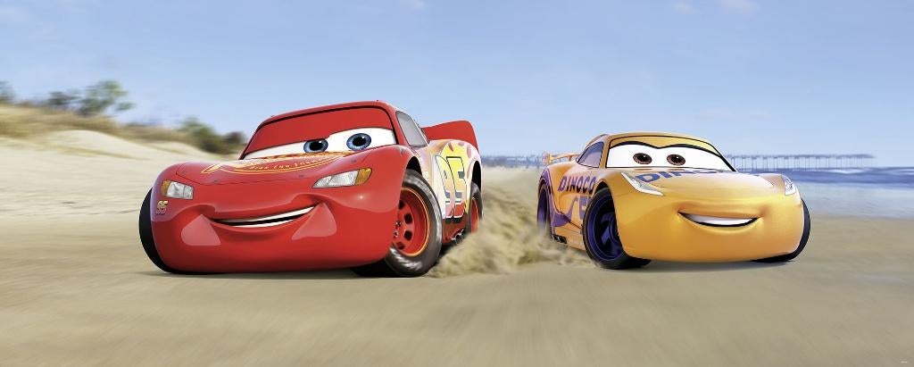 Disney Cars Poster Behang - 100x250 - Gratis Verzending, Ophalen of Verzenden, Minder dan 10 m², Nvt, Nvt