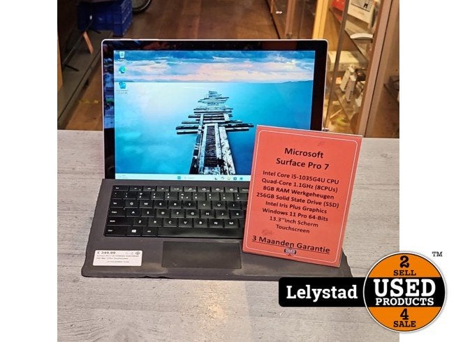 Surface Pro 7 i5-1035G4U 8GB/256GB SSD Win 11Pro Touchscreen, Microsoft, Gebruikt, Support@microsoft.com, Microsoft Corporation
One Microsoft Way
Redmond, WA 98052-6399
USA