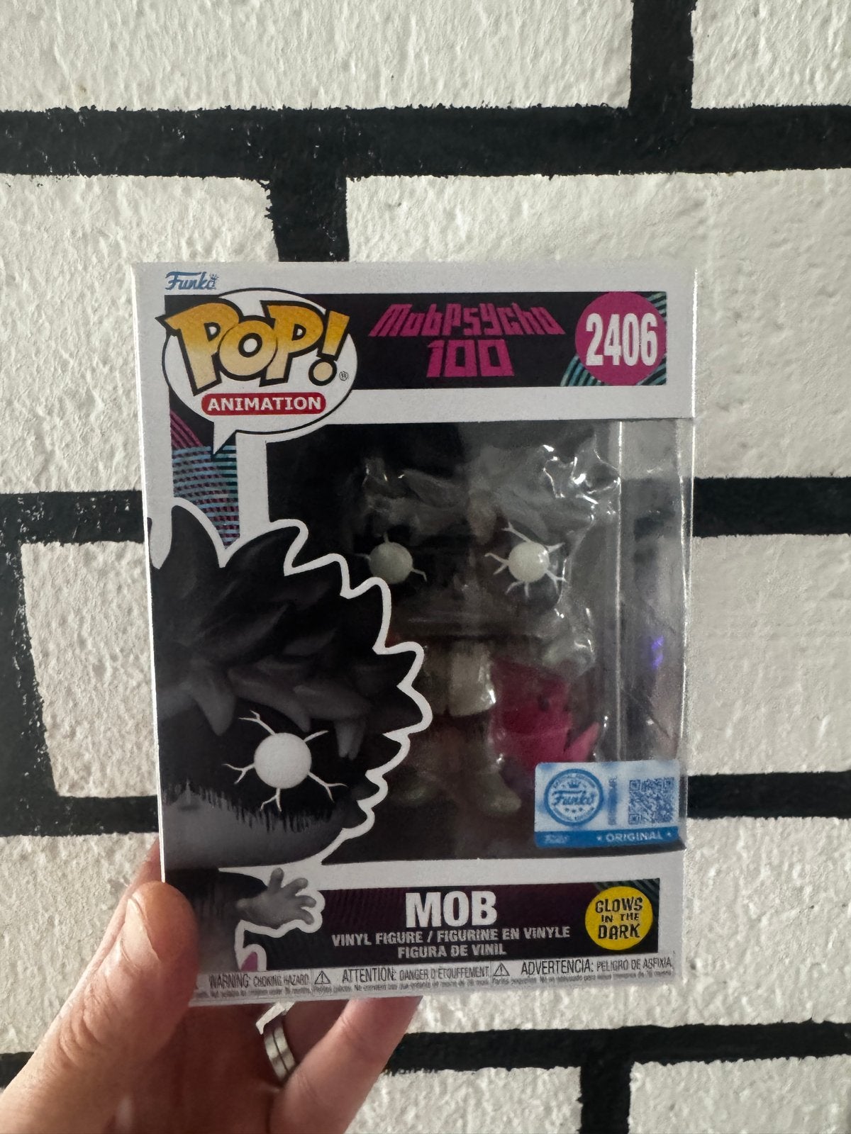 Funko Pop Mob Psycho 100 - Mob 2406 (Glows in the Dark), Ophalen of Verzenden, Nieuw