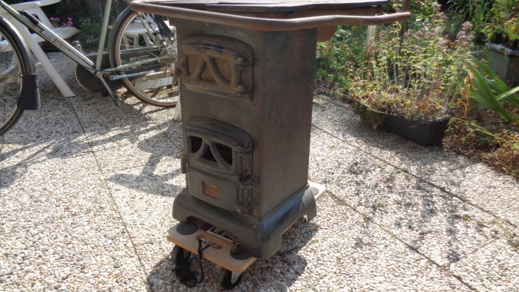 Oud houtkacheltje schuurvondst, Huis en Inrichting, Kachels, Ophalen, Gebruikt, Hout, Houtkachel