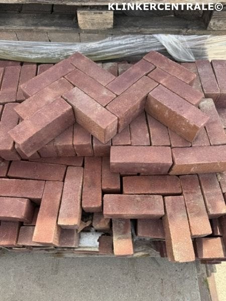 20m2 rood bordeaux gebakken klinkers 20x6,8x8cm df 7-duimers, Verzenden, Keramiek, Klinkers, Nieuw
