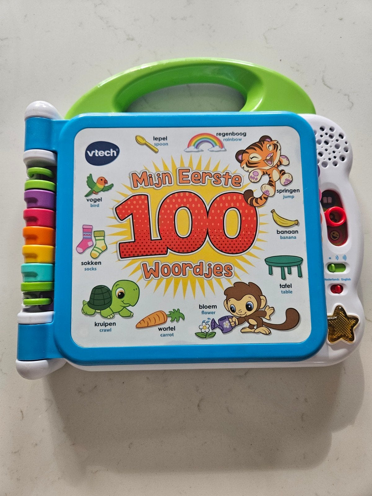 VTech Mijn Eerste 100 Woordjes - Interactief Boek, Kinderen en Baby's, Speelgoed | Vtech, Ophalen of Verzenden, Zo goed als nieuw