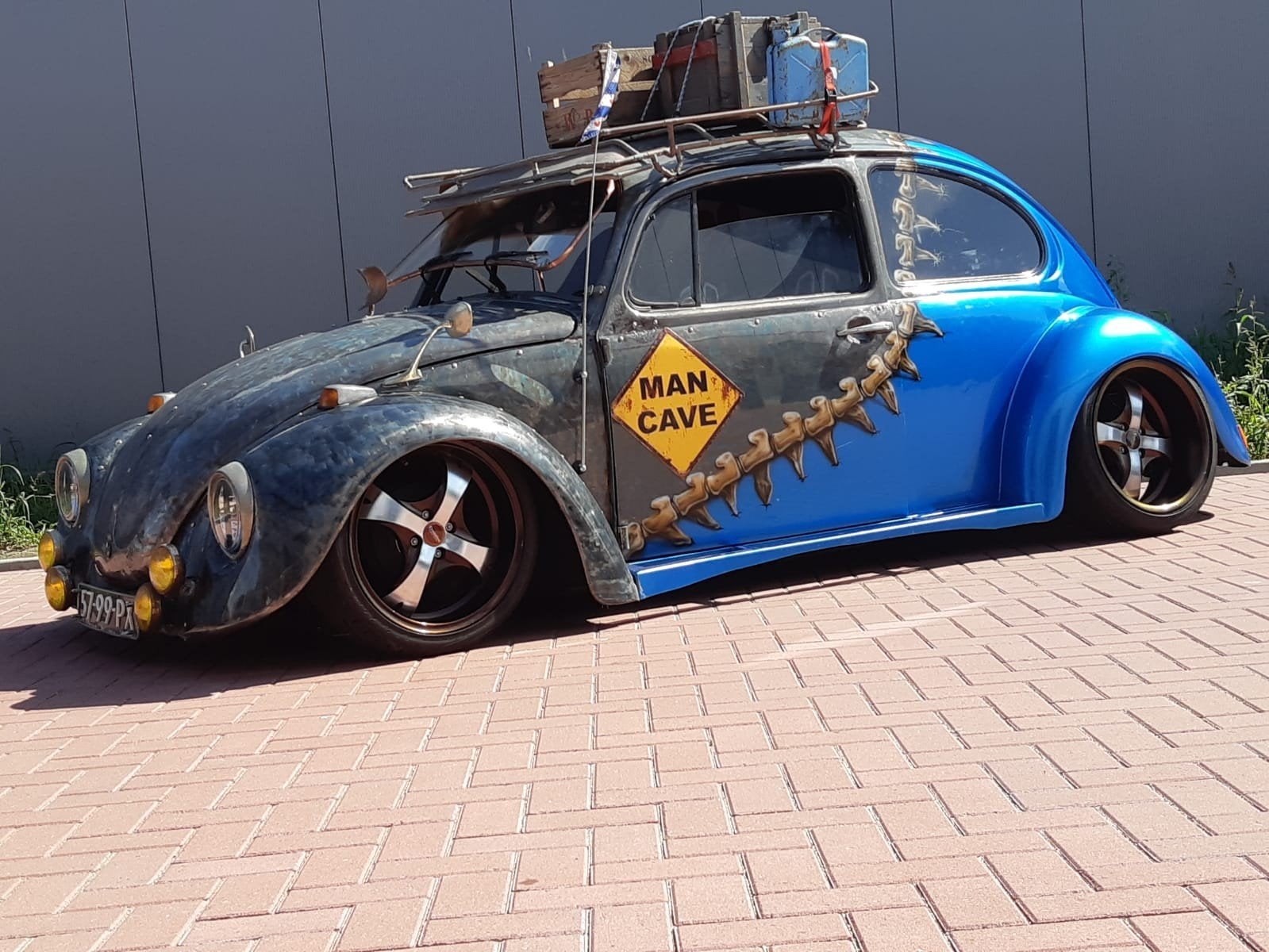 Volkswagen 1200 1.2 1971 Blauw, Auto's, Achterwielaandrijving, Zwart, 1192 cc, Blauw
