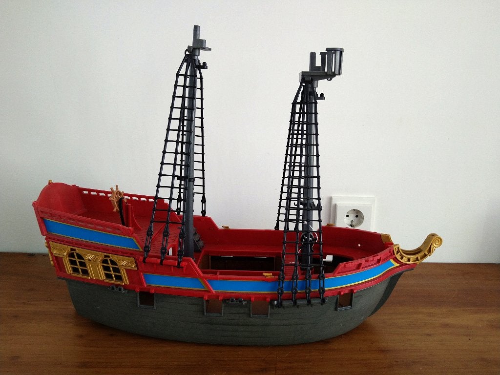 Playmobil Piratenschip Soldatenschip, Pirates, Gebruikt, Complete set, Ophalen of Verzenden