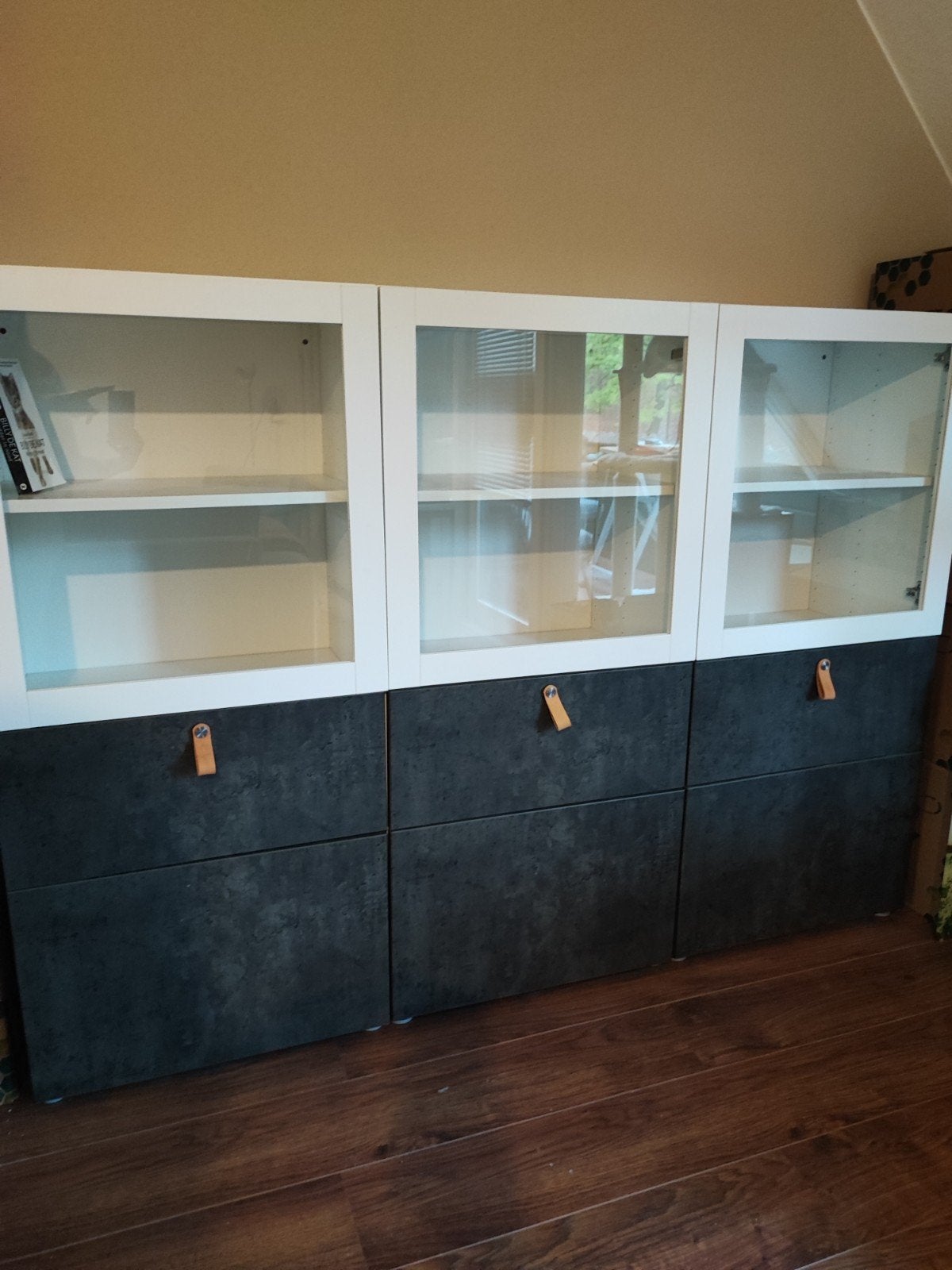 IKEA Besta vitrinekast/buffetkast/woonkamerkast, Ophalen, Gebruikt, Met deur(en), 100 tot 150 cm