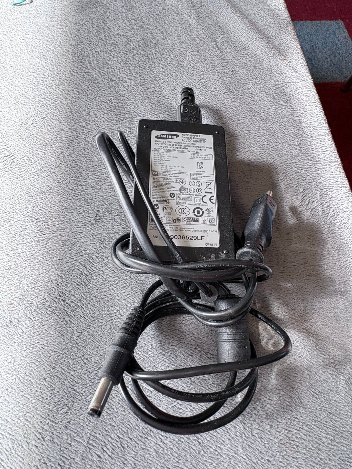 Samsung AC/DC Adapter 12V 2A - Oplader, Ophalen of Verzenden, Gebruikt, Samsung, Adapter