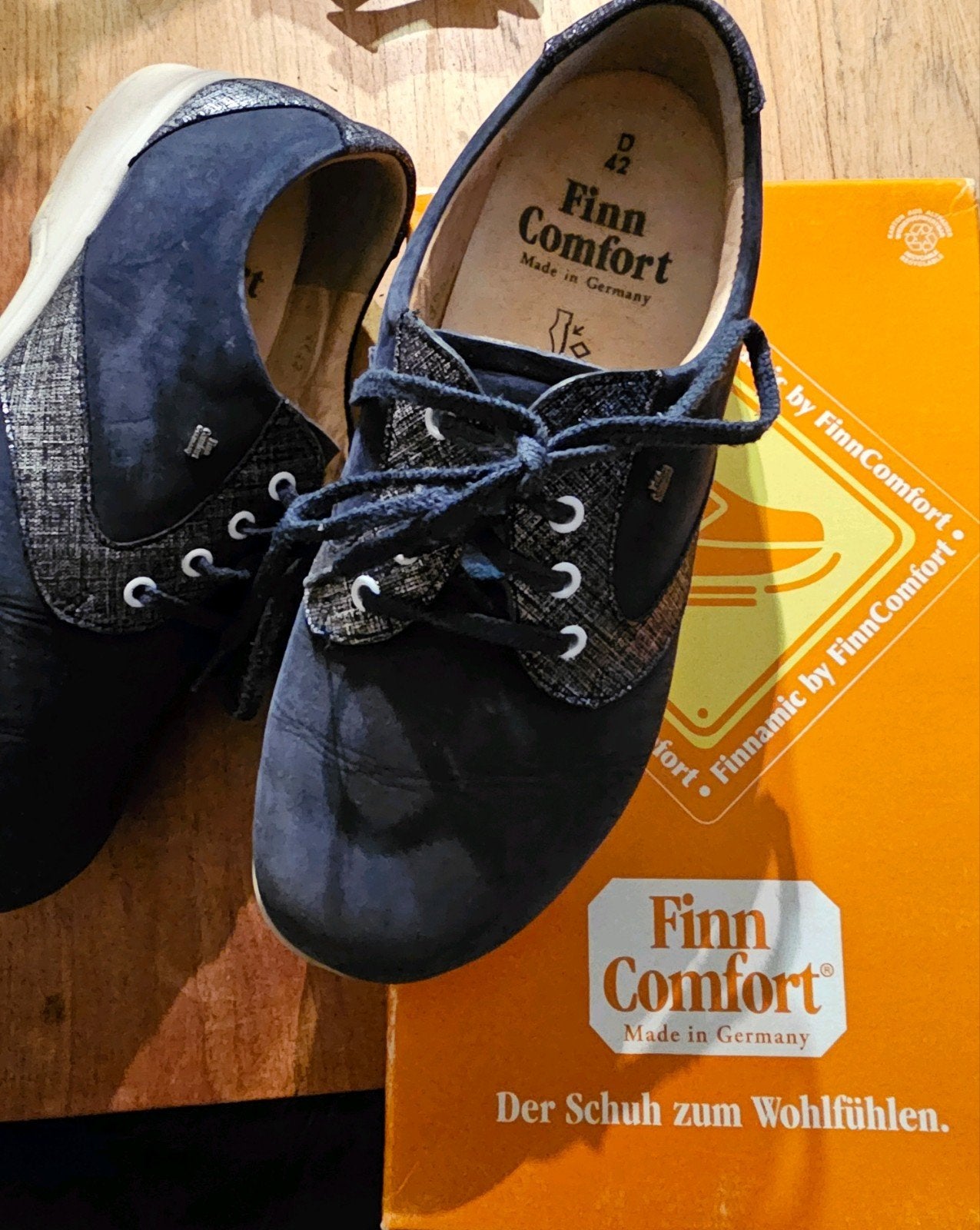 Finn Comfort schoenen - Maat 42 - donkerblauw, Kleding | Dames, Schoenen, Schoenen met lage hakken, Finn Comfort, Blauw, Ophalen of Verzenden