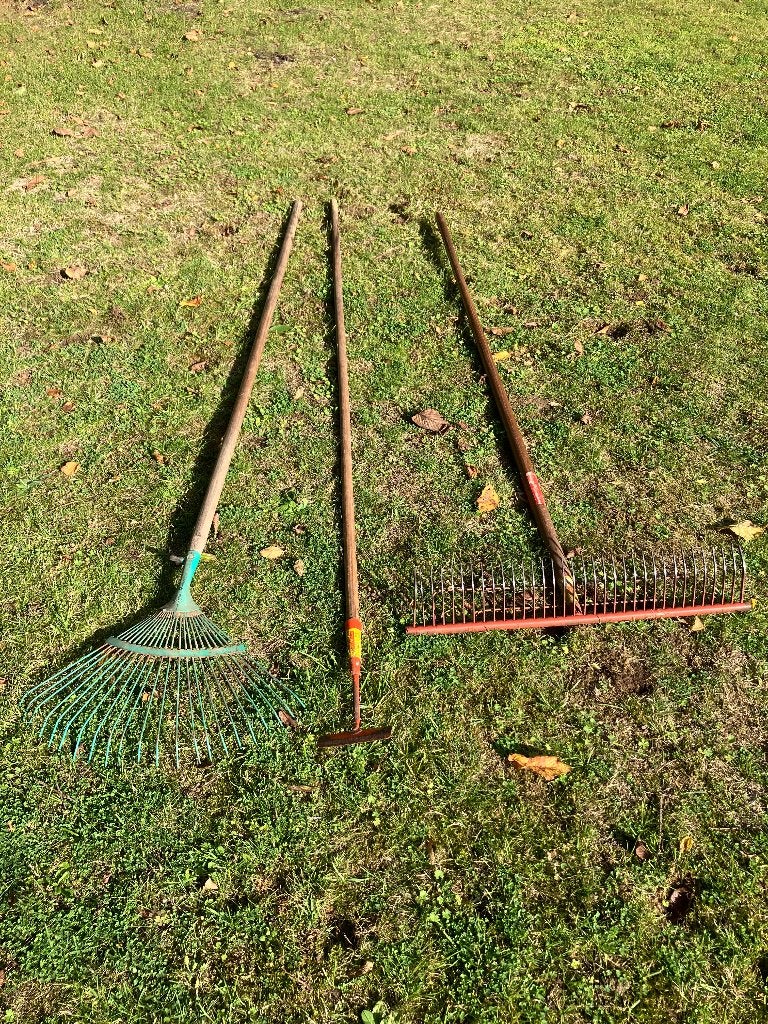 Schoffel, bladhark Gras/mos hark., Tuin en Terras, Ophalen, Gebruikt, Overige soorten