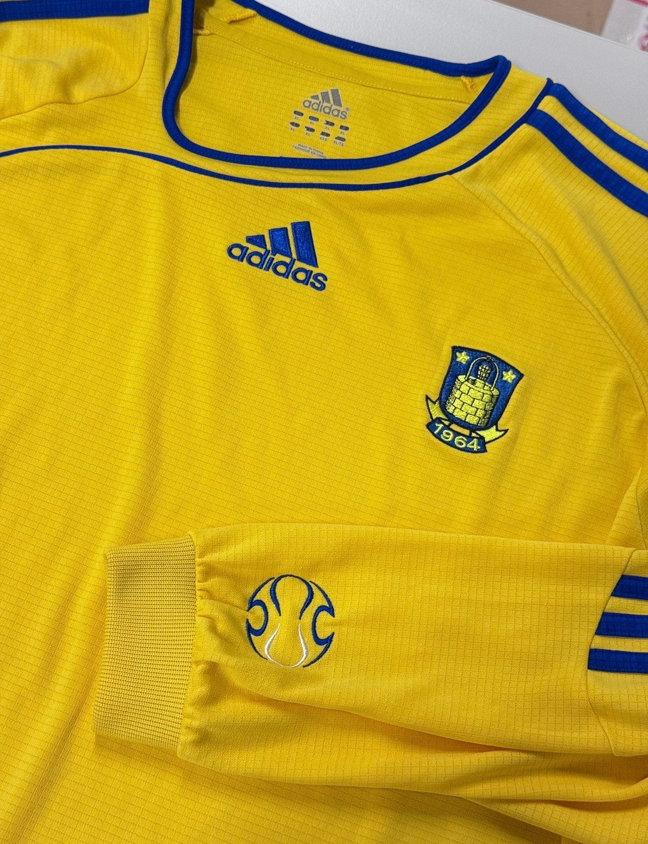 Brondby Denemarken shirt XL Voetbalshirt Adidas Maglia, Buitenlandse clubs, Shirt, Ophalen of Verzenden, Zo goed als nieuw