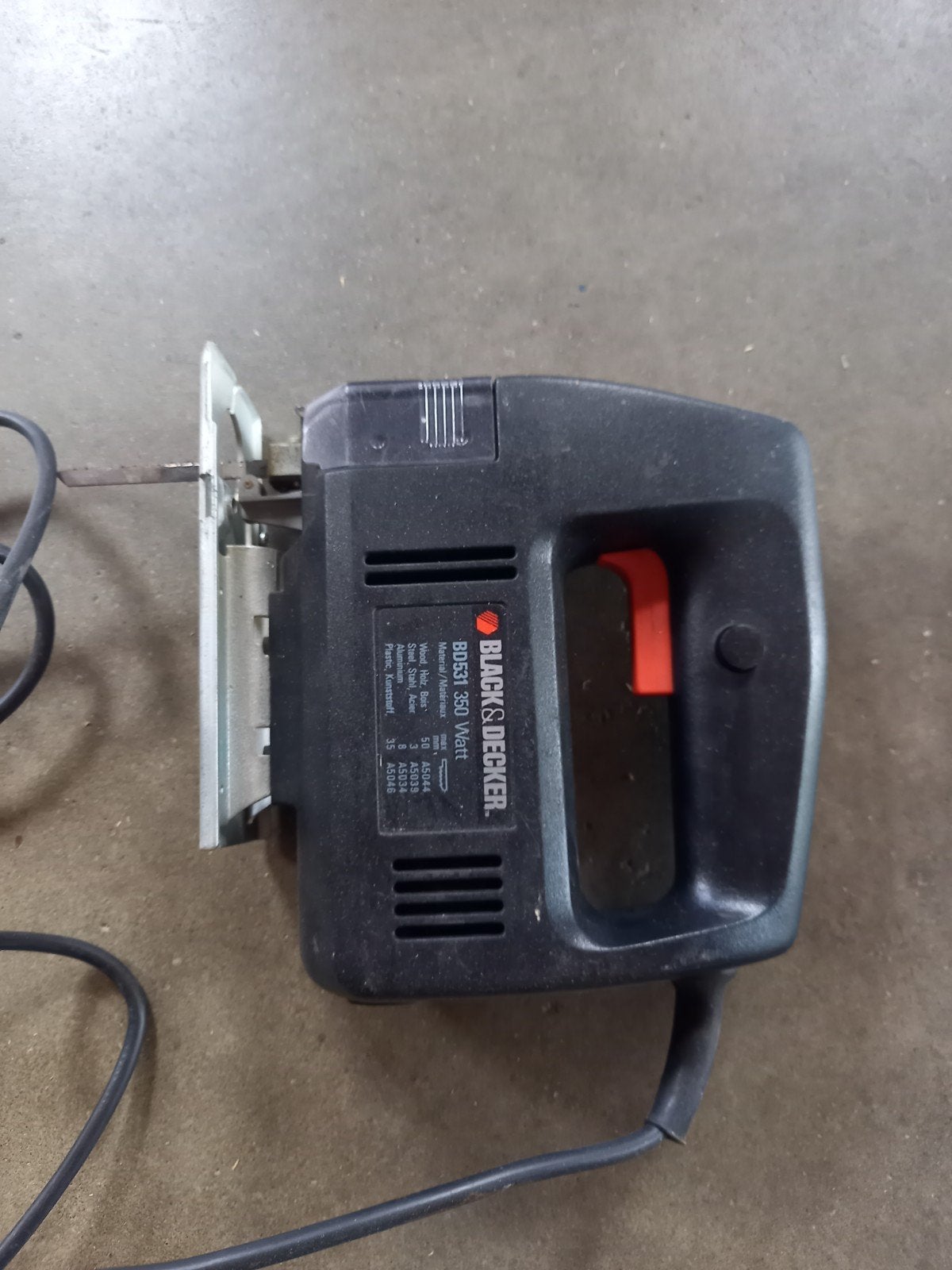 decoupeerzaag Black & Decker, Ophalen, Minder dan 150 ampère, Elektroden