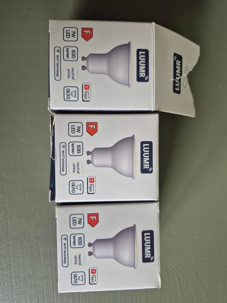 3x LUUMR GU10 Smart LED Lampen - Dimbaar via WiFi, Ophalen of Verzenden, Nieuw