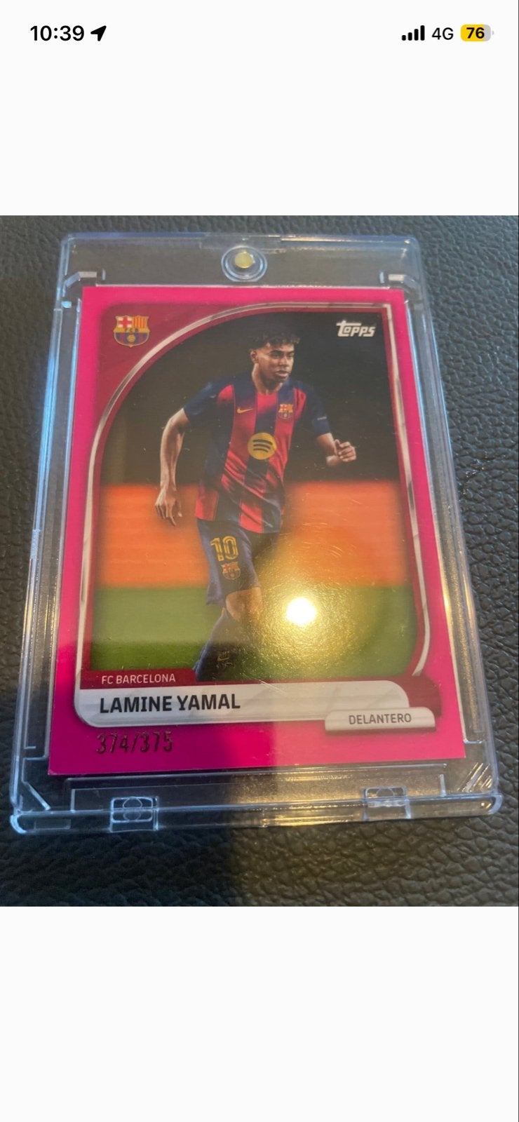 Lamine Yamal Topps Spelerskaart FC Barcelona 374/375, Ophalen of Verzenden, Zo goed als nieuw, Buitenlandse clubs, Spelerskaart