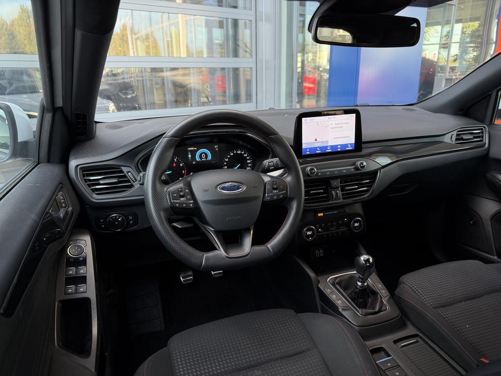 Ford Focus 1.0 EcoBoost ST Line 125 PK | Adaptive LED | B&O, 12 maanden, Stof, Gebruikt, Zwart