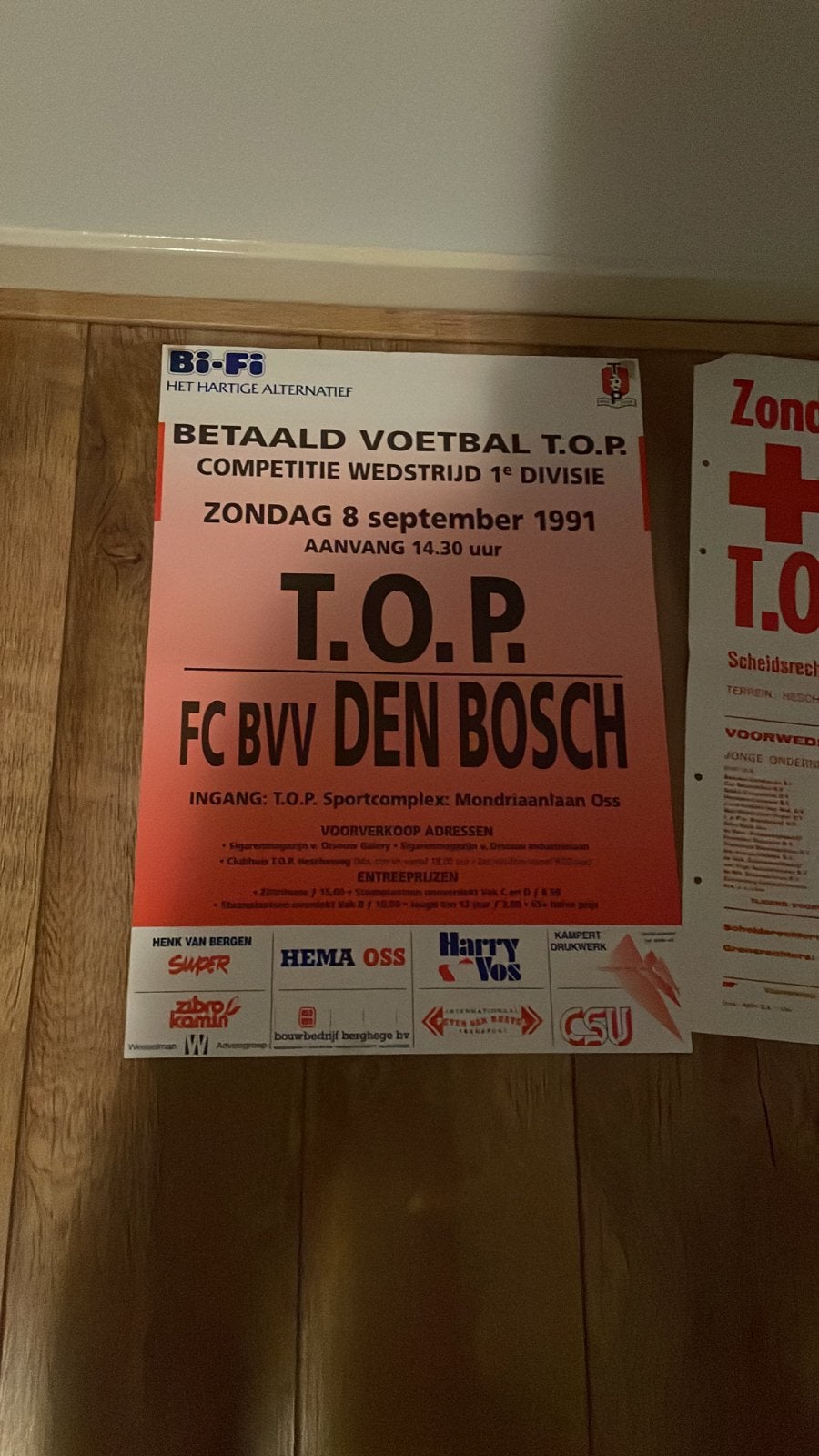 Gezocht: Oude TOP Oss affiches, Ophalen of Verzenden, Gebruikt