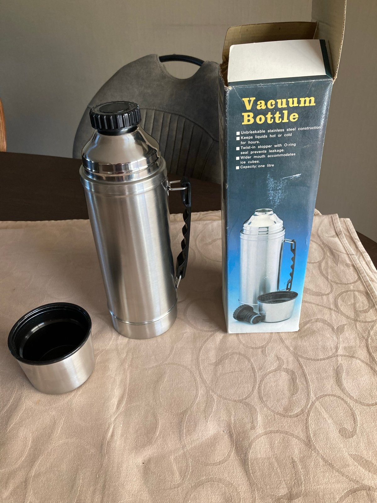 Roestvrijstalen Vacuümfles - 1 Liter Thermosfles, Ophalen, Nieuw