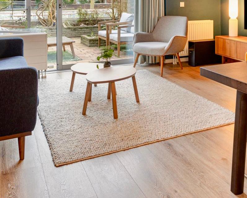 MOMO Rugs Drops Light Grey wollen vloerkleed 140x200 cm, Huis en Inrichting, Stoffering | Tapijten en Kleden, Ophalen, 100 tot 150 cm