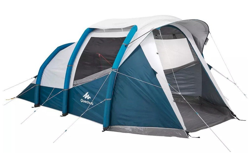 Quechua Air Seconds 4.1 Fresh & Black opblaasbare tent, Caravans en Kamperen, Ophalen, Gebruikt, Tot en met 4